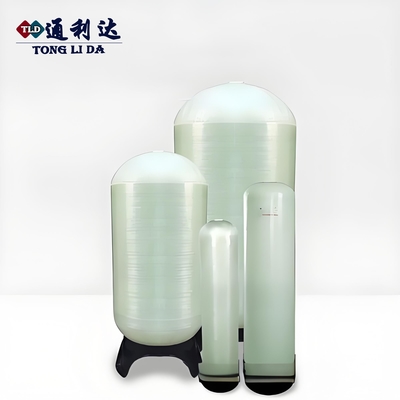 FRP 1-15 MT Quartz Sand Filter Remove Suspended Matter / Sediment / Impurities